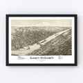 Vintage Map of Elizabeth, Pennsylvania 1897