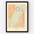 Vintage Map of Excelsior Geyser Basin 1904