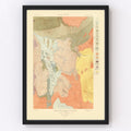 Vintage Map of Mammoth Hot Springs 1904