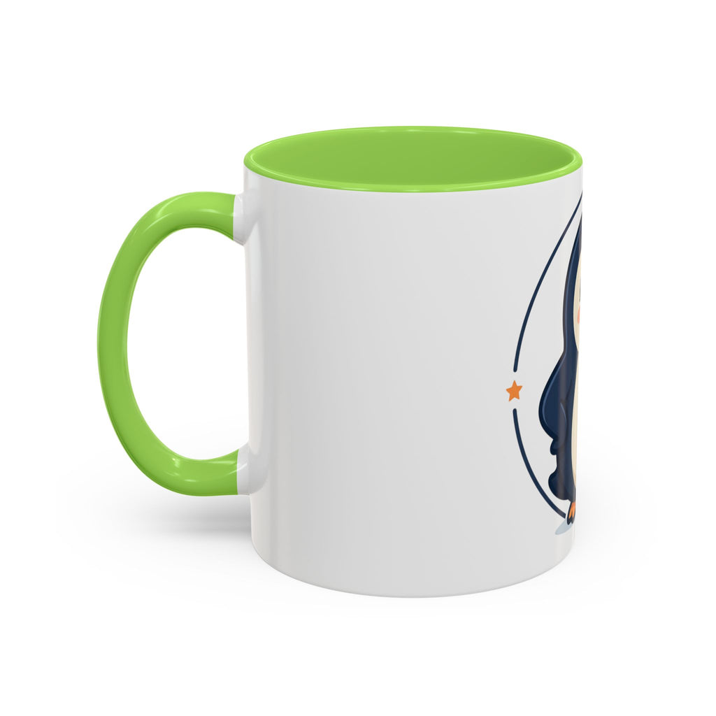 Cute Waving Penguin Mug | 11oz or 15oz Colorful Ceramic