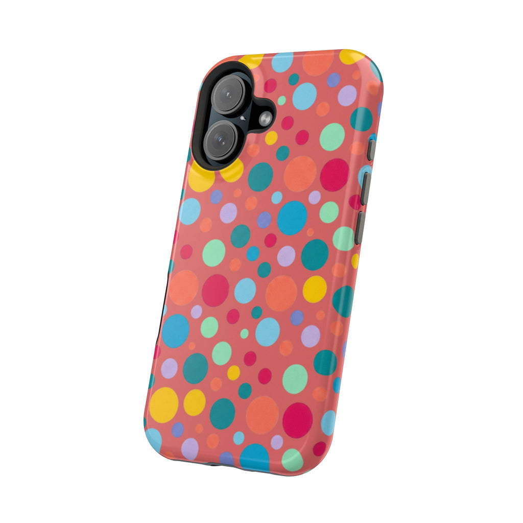 Colorful Polka Dot Magnetic Phone Case — Impact-Resistant, Vibrant Retro Dots