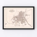 Vintage Map of Lambayeque, Peru 1865