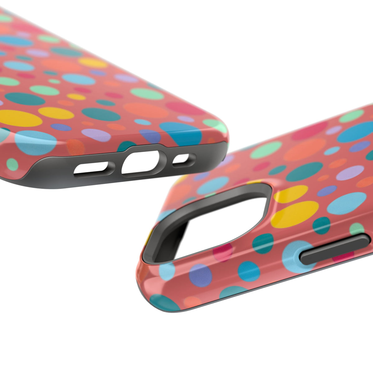 Colorful Polka Dot Magnetic Phone Case — Impact-Resistant, Vibrant Retro Dots