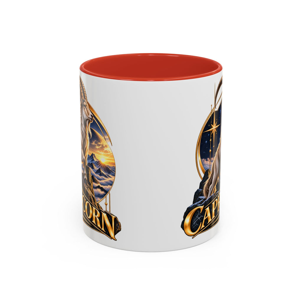 Capricorn Zodiac Coffee Mug — Astrological Goat Accent Mug (11/15oz)