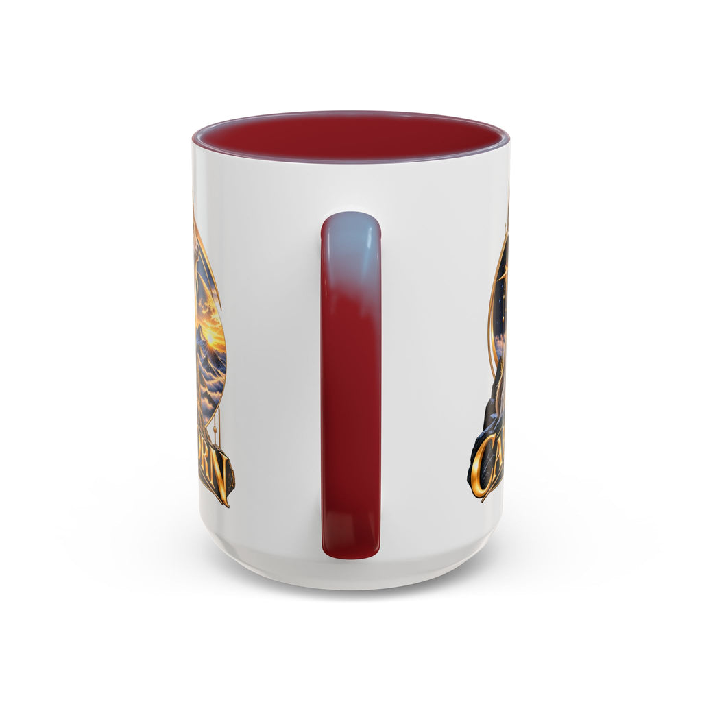 Capricorn Zodiac Coffee Mug — Astrological Goat Accent Mug (11/15oz)