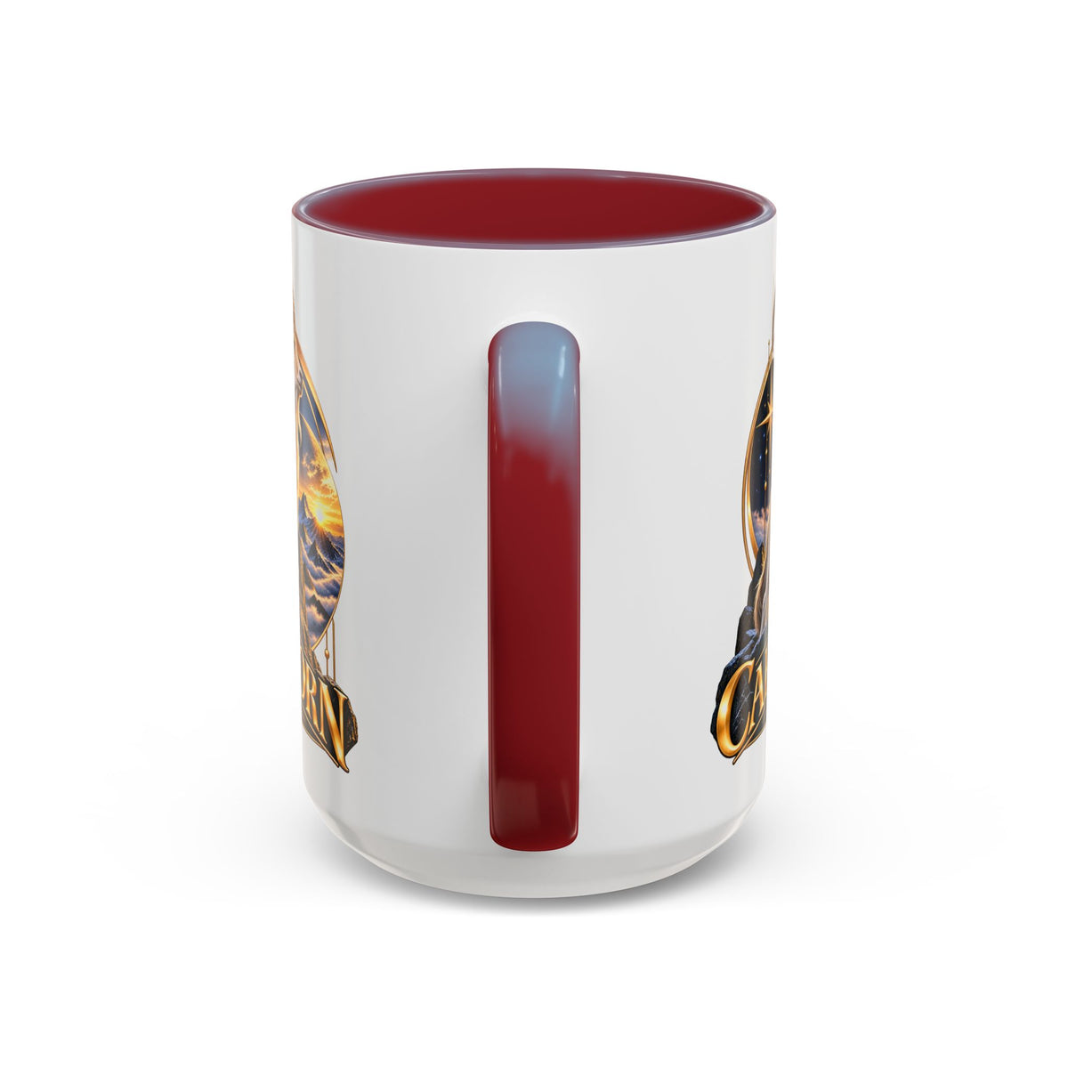 Capricorn Zodiac Coffee Mug — Astrological Goat Accent Mug (11/15oz)
