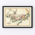 Vintage Map of Canada 1823