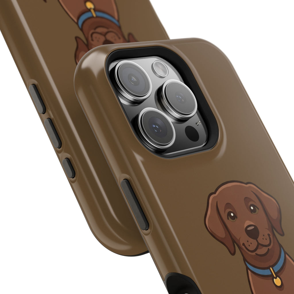 Chocolate Labrador Phone Case — Cute Dog Impact‑Resistant iPhone Cover