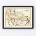 Vintage Map of Persia 1823