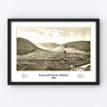 Vintage Map of Hallstead, Pennsylvania 1887