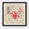 Vintage Map of Cadillac Tract, 1900