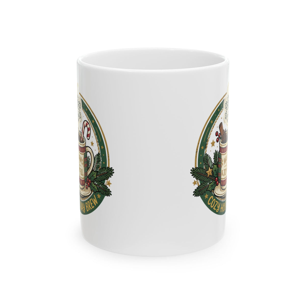 Christmas Cozy Cocoa Ceramic Mug – Holiday Hot Chocolate Gift (11oz, 15oz)