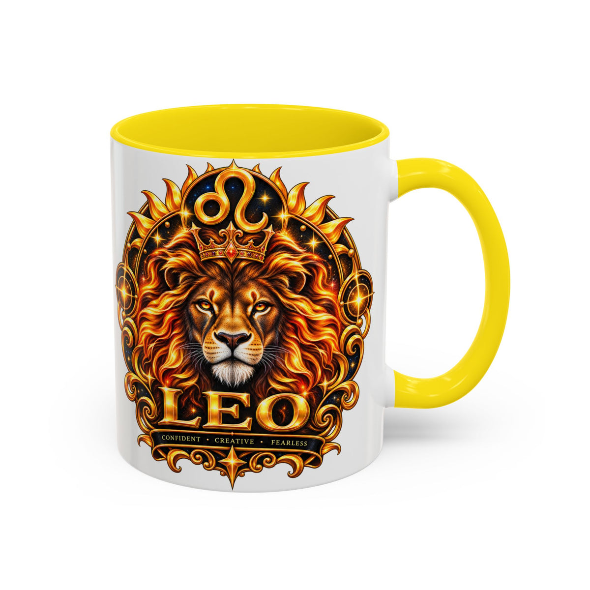 Leo Zodiac Lion Coffee Mug — Astrological Birthday Gift (11/15oz)
