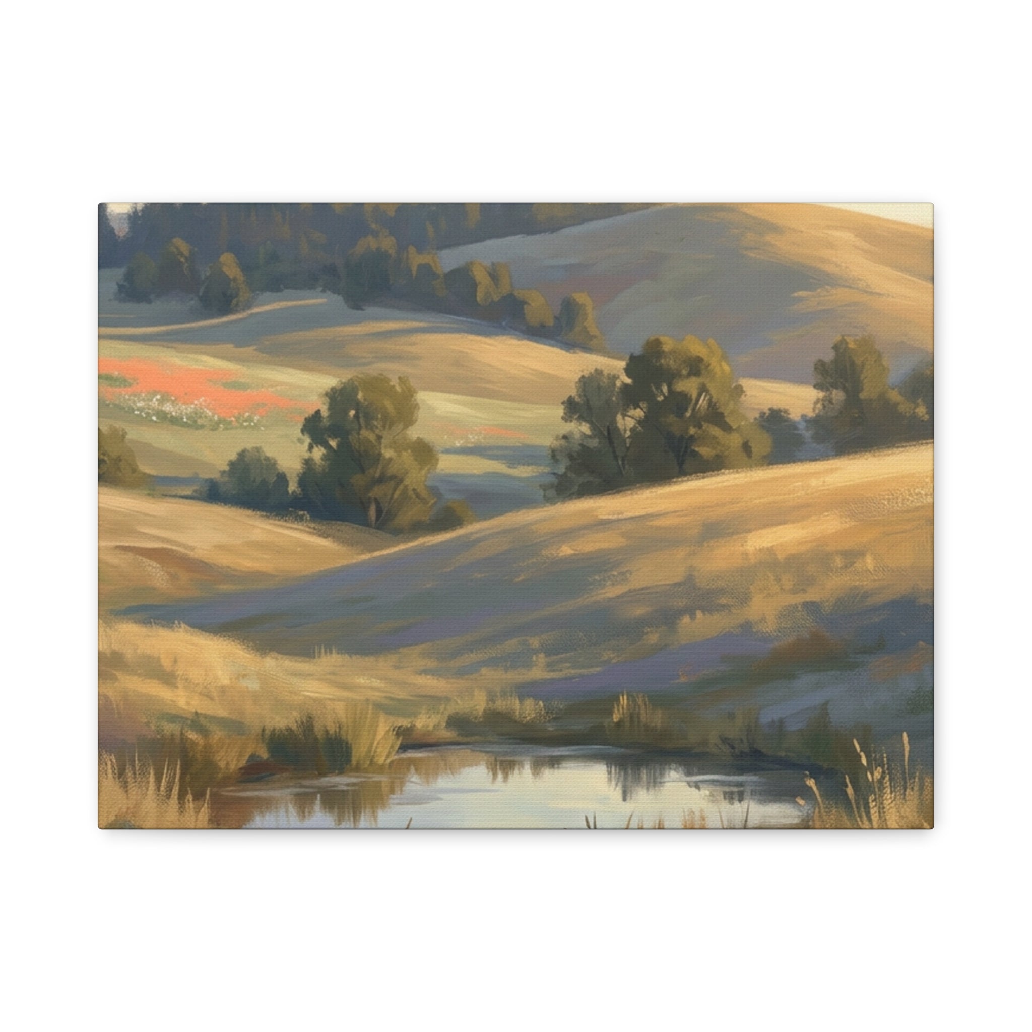 Coastal Cliff Canvas Wall Art — Lone Pine Seascape Matte Stretched Print