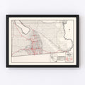 Vintage Map of Imperial County, California 1935