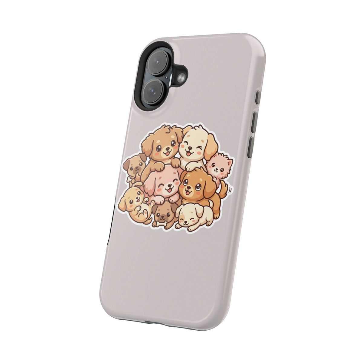 Cute Puppy Pile Magnetic Impact-Resistant Phone Case