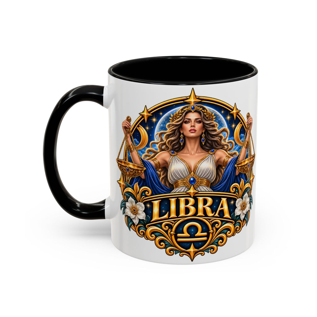 Libra Zodiac Coffee Mug – Elegant Horoscope Astrology Gift (11/15oz)