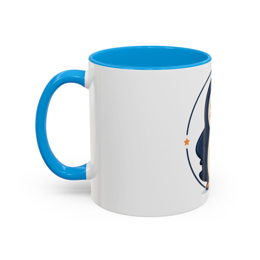 Cute Waving Penguin Mug | 11oz or 15oz Colorful Ceramic