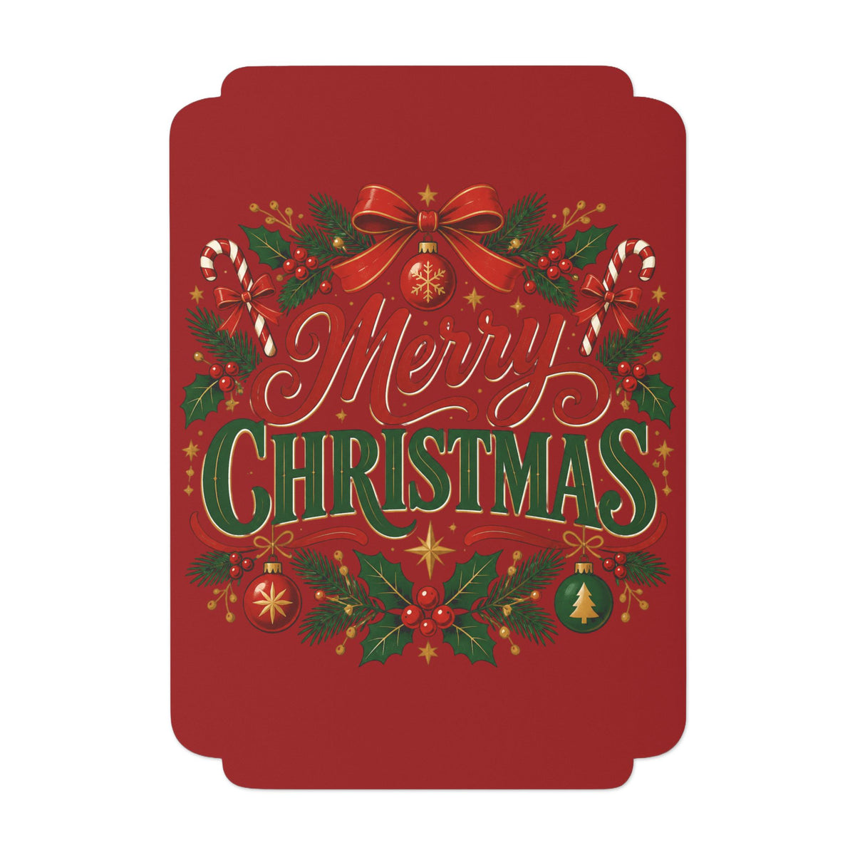 Merry Christmas Holiday Greeting Card