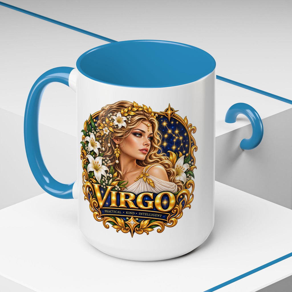 Virgo Zodiac Coffee Mug — Astrology Gift Mug (11/15oz)