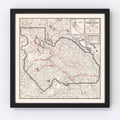 Vintage Map of Plumas County, California 1935