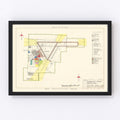 Vintage Map of Charlotte County Municipal Airport, 1952