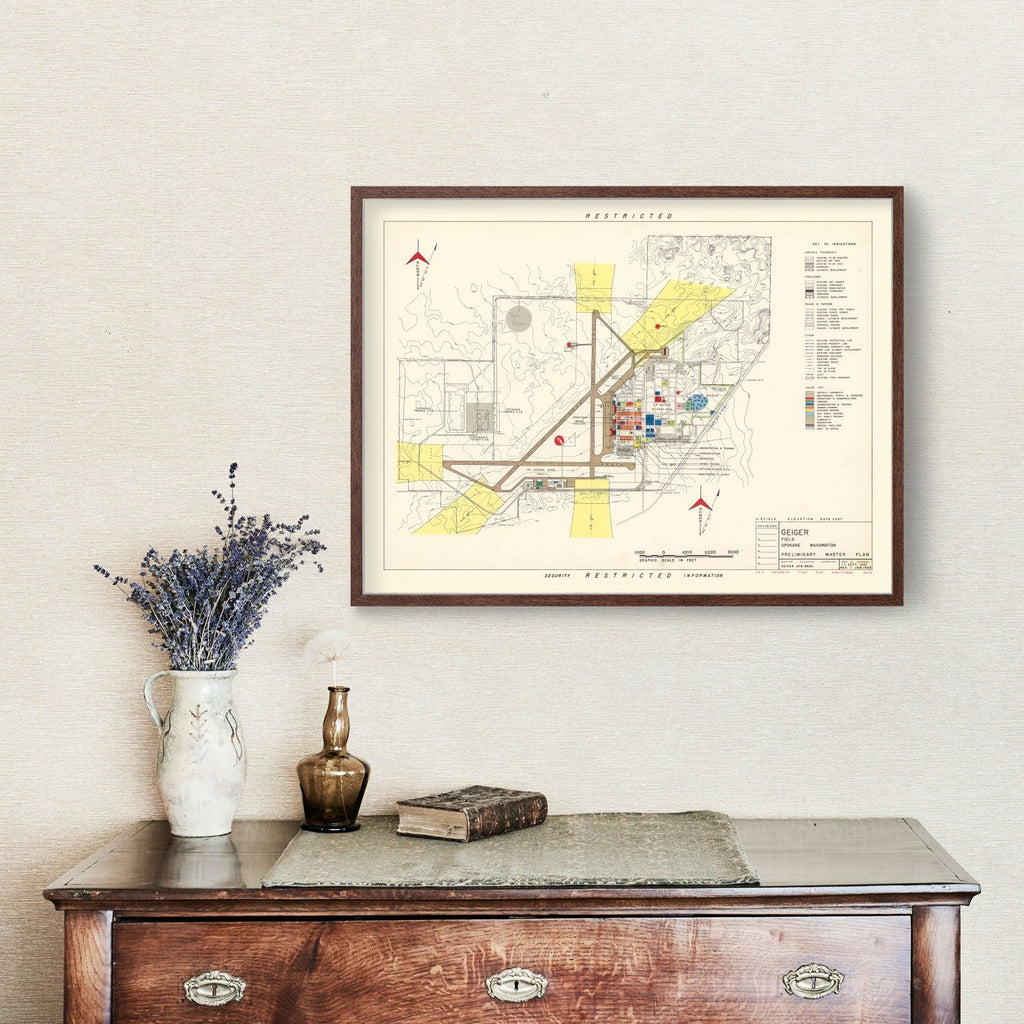 Vintage Map of Geiger field, 1952