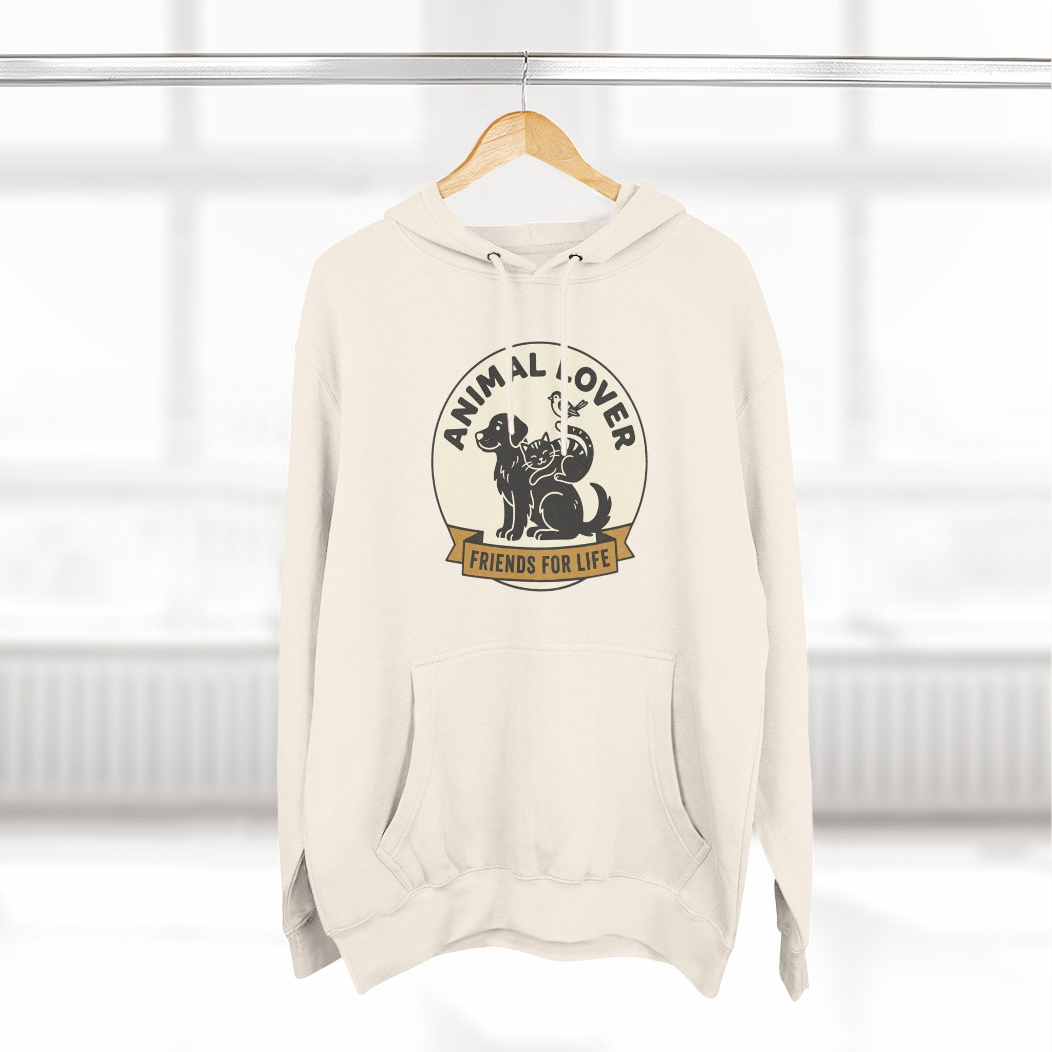 Animal Lover Hoodie – Friends For Life Graphic Pullover