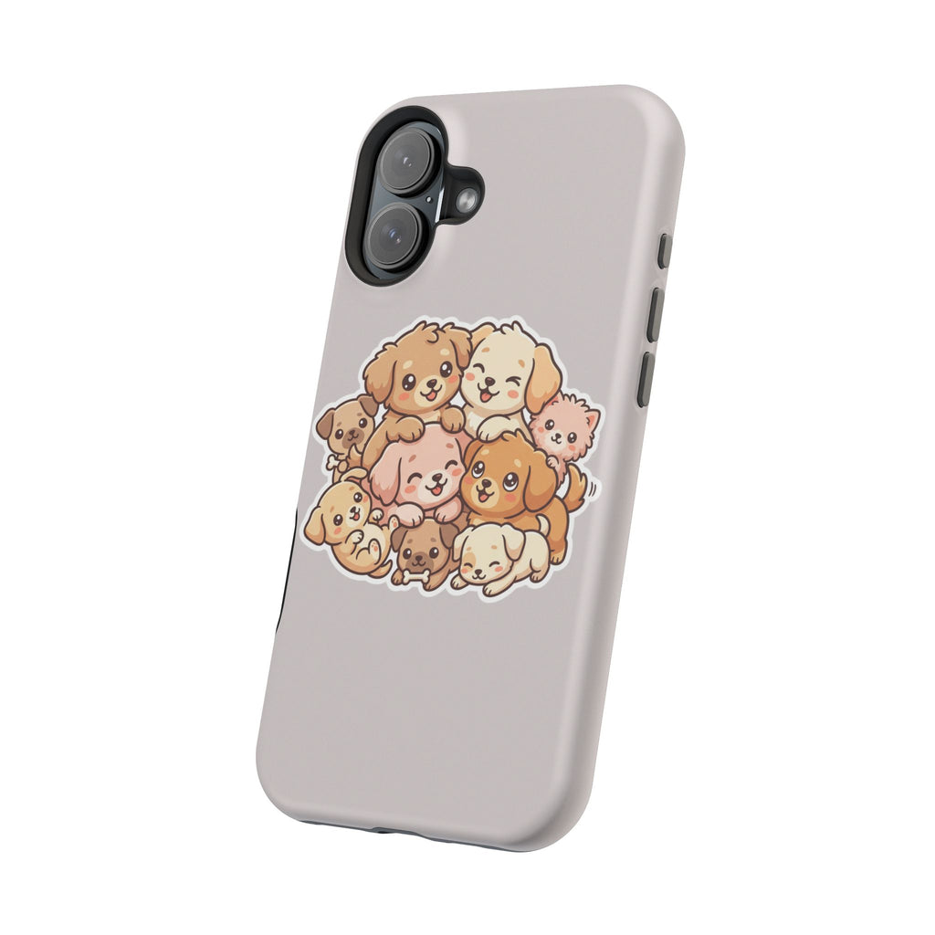 Cute Puppy Pile Magnetic Impact-Resistant Phone Case