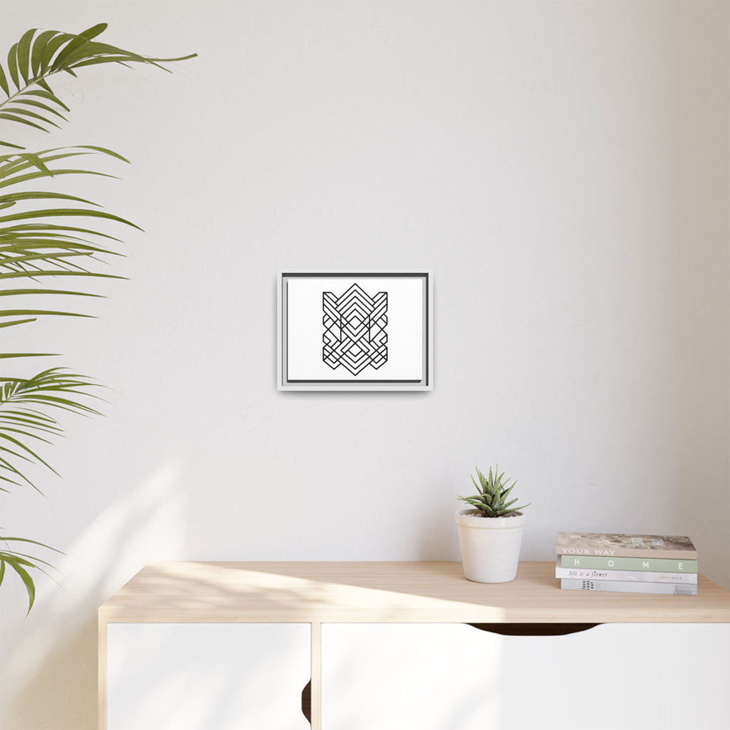 Framed Geometric Art Canvas