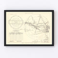 Vintage Map of the Oxnard Air Force Base " Camarillo California Vicinity, 1951