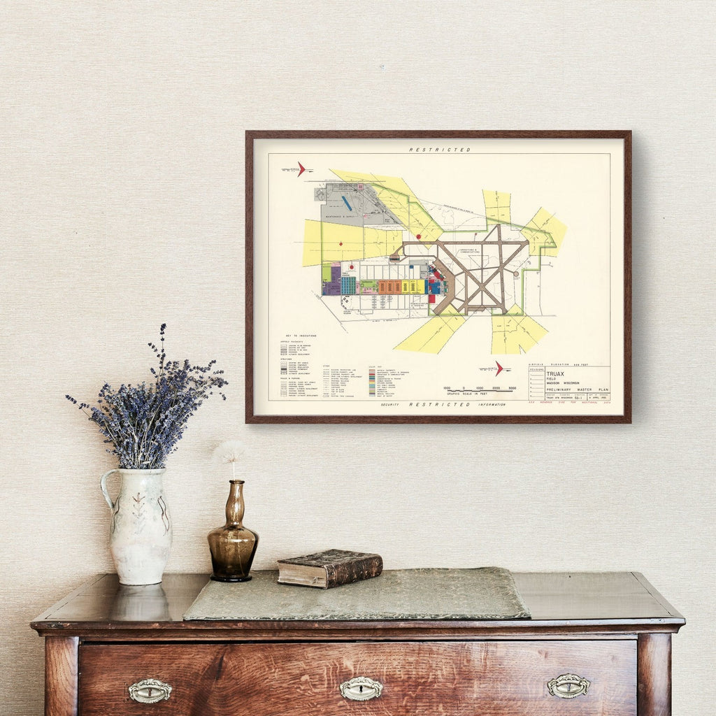Vintage Map of Traux field, 1952