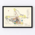 Vintage Map of Hill Air Force Base, 1952