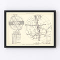 Vintage Map of the Hill Air Force Base Vicinity, 1952