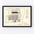 Vintage Map of Wilkins Air Force Depot, 1952