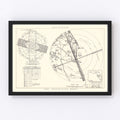 Vintage Map of the Patrick Air Force Base Vicinity, 1952