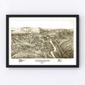 Vintage Map of Johnsonburg, Pennsylvania 1895