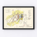 Vintage Map of Craig Air Force Base, 1950
