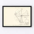 Vintage Map of the Francis E. Warren Air Force Base Vicinity, 1952