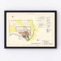Vintage Map of Greenville Air Force Base, 1951