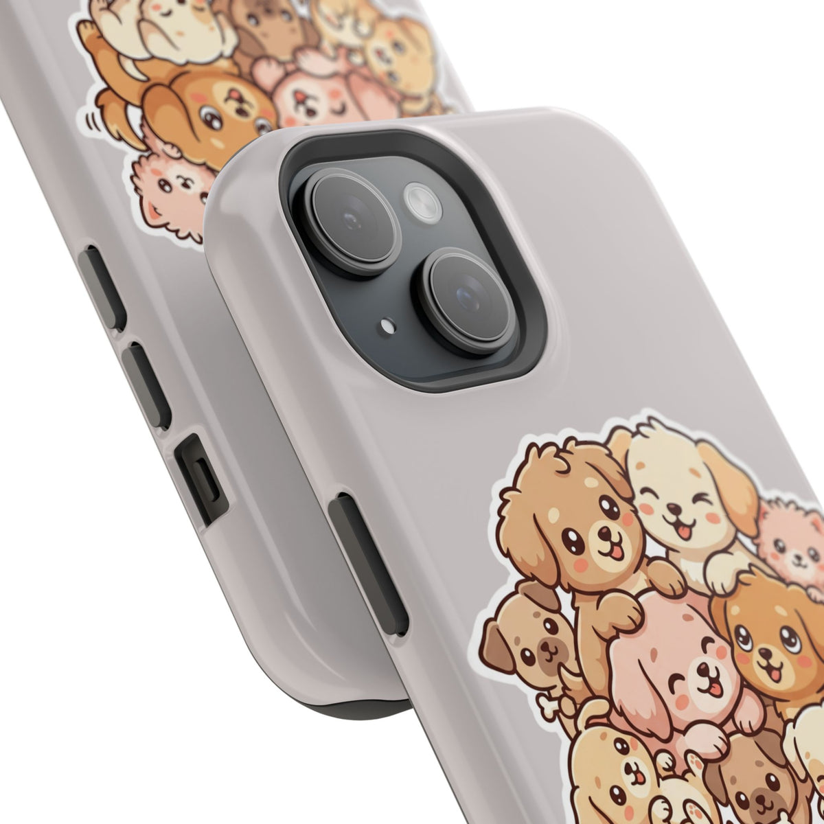 Cute Puppy Pile Magnetic Impact-Resistant Phone Case