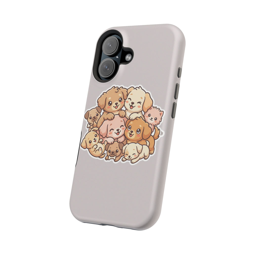 Cute Puppy Pile Magnetic Impact-Resistant Phone Case