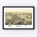 Vintage Map of Macungie, Pennsylvania 1893