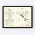 Vintage Map of the Tyndall Air Force Base Vicinity, 1952