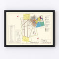 Vintage Map of Webb Air Force Base, 1951