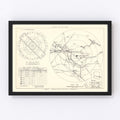 Vintage Map of the Williams Air Force Base Vicinity, 1952