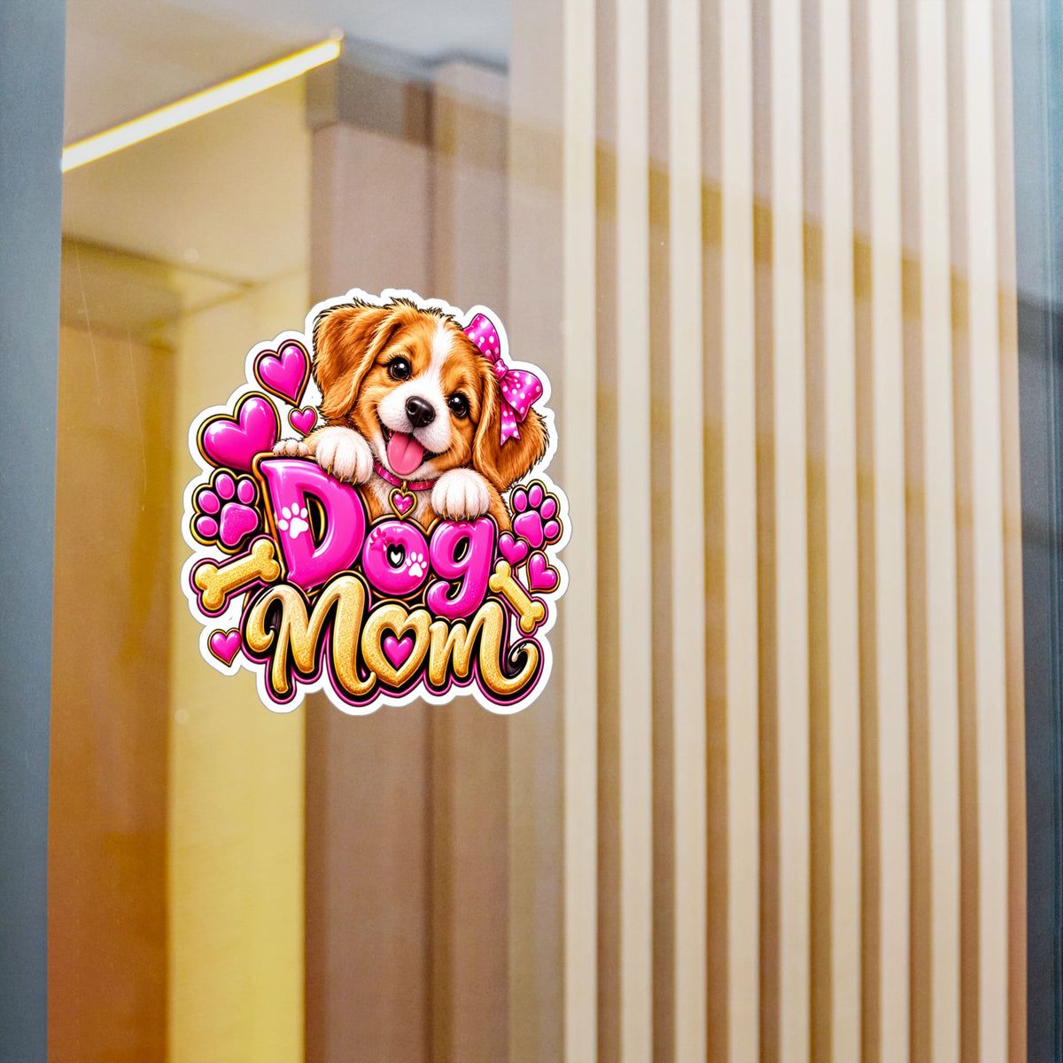 Cute Dog Mom Vinyl Decal