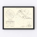 Vintage Map of the Mountain Home Air Force Base Vicinity, 1952