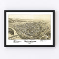 Vintage Map of Mifflintown, Pennsylvania 1895
