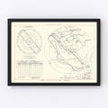Vintage Map of the Castle Air Force Base Vicinity, 1952